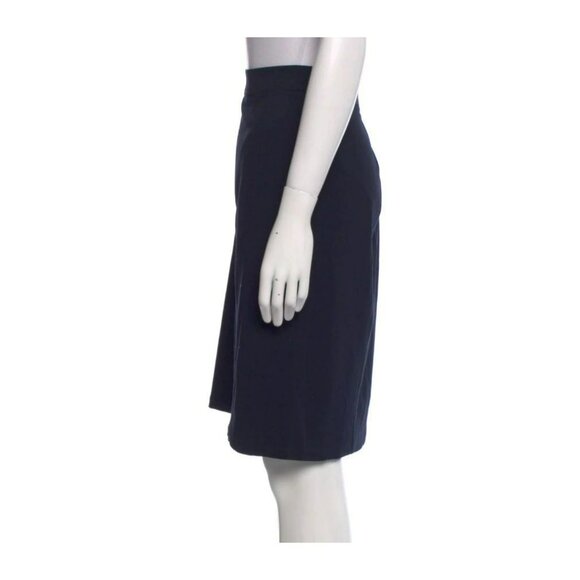 Donna Karan Skirt Size 12 Black Wool Zip Closure Tailored Fit Designer Staple - Picture 9 of 9